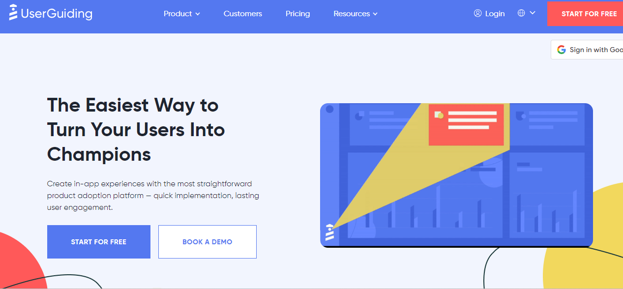 product tour software userguiding homepage