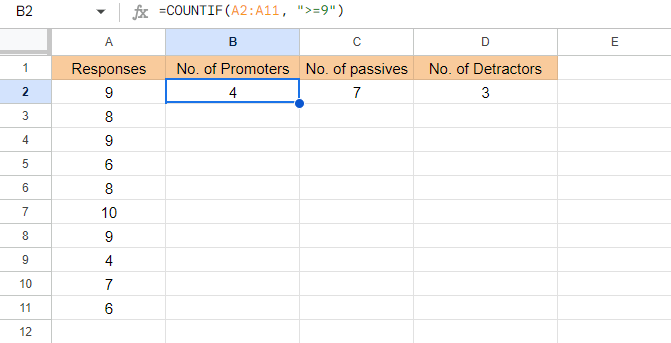 NPS Excel Step 2