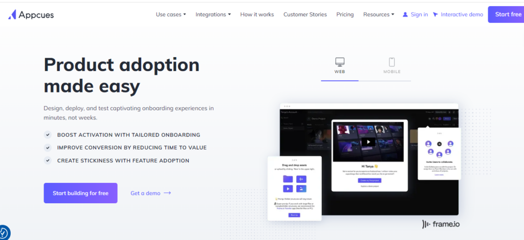 Digital adoption platform Appcues 1