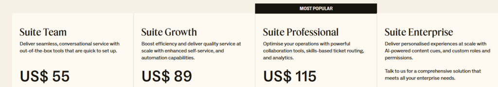 customer engagement software Zendesk pricing