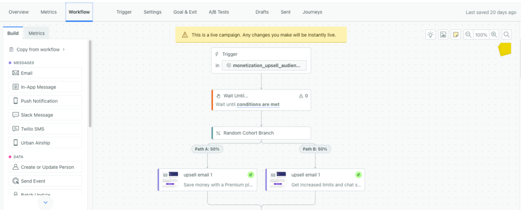 in-app messaging platform customerio