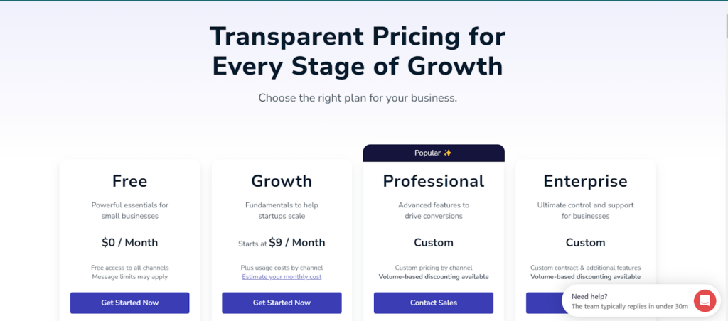 in-app messaging platform one signal pricing