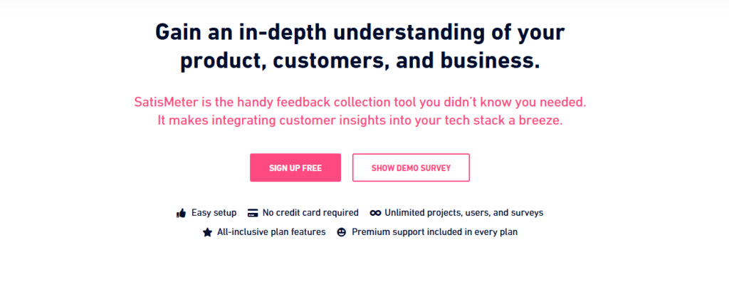 Product Feedback Tools - Satismeter