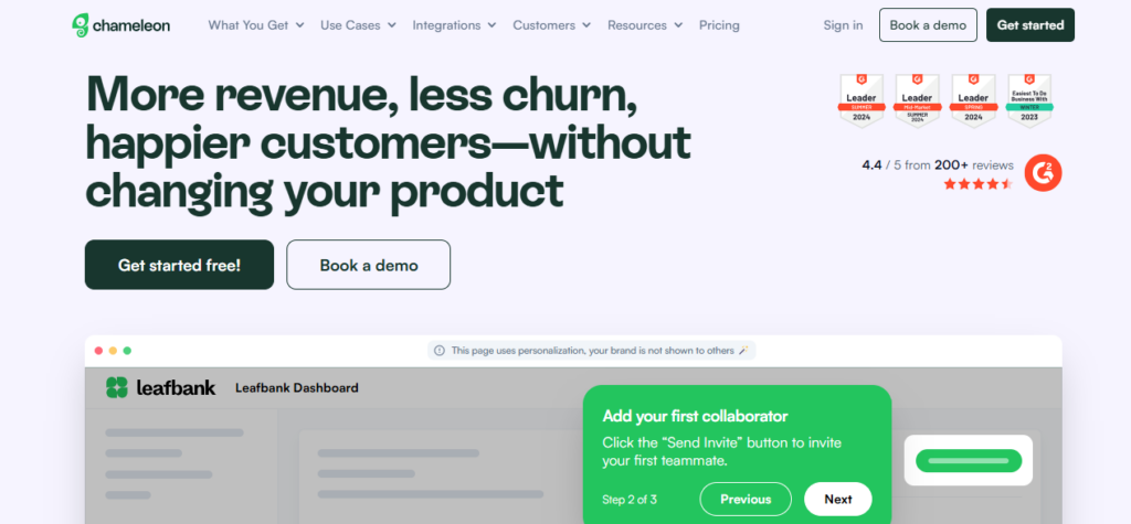 User Onboarding Automation Tools- Chameleon