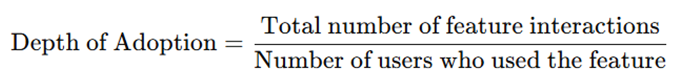 feature adoption guide - depth of adoption formula