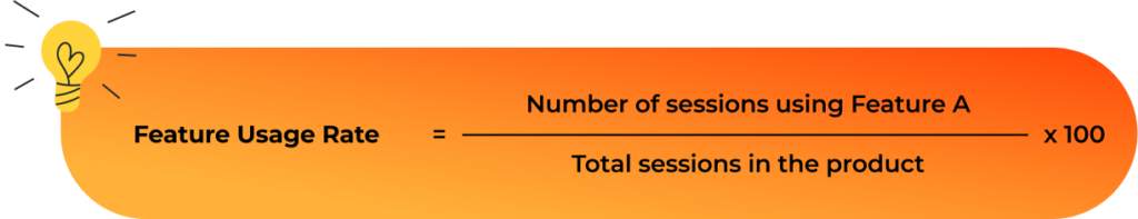 Product adoption metrics for saas - feature usage rate