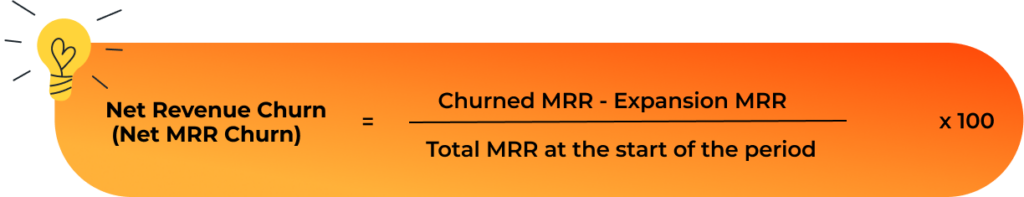 Understanding Churn Rate - Net MRR Formula