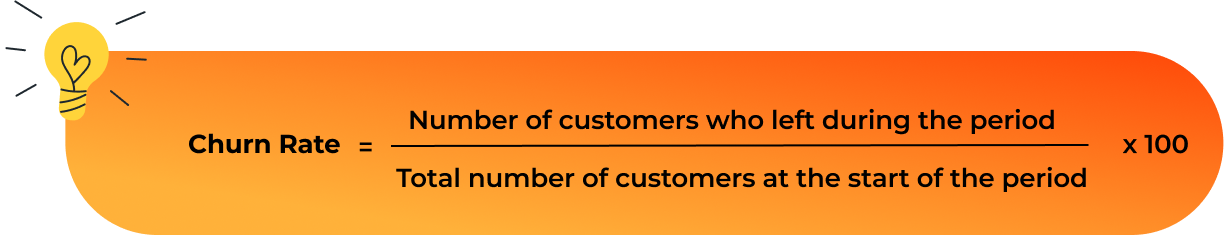 Understanding churn rate - churn rate formula