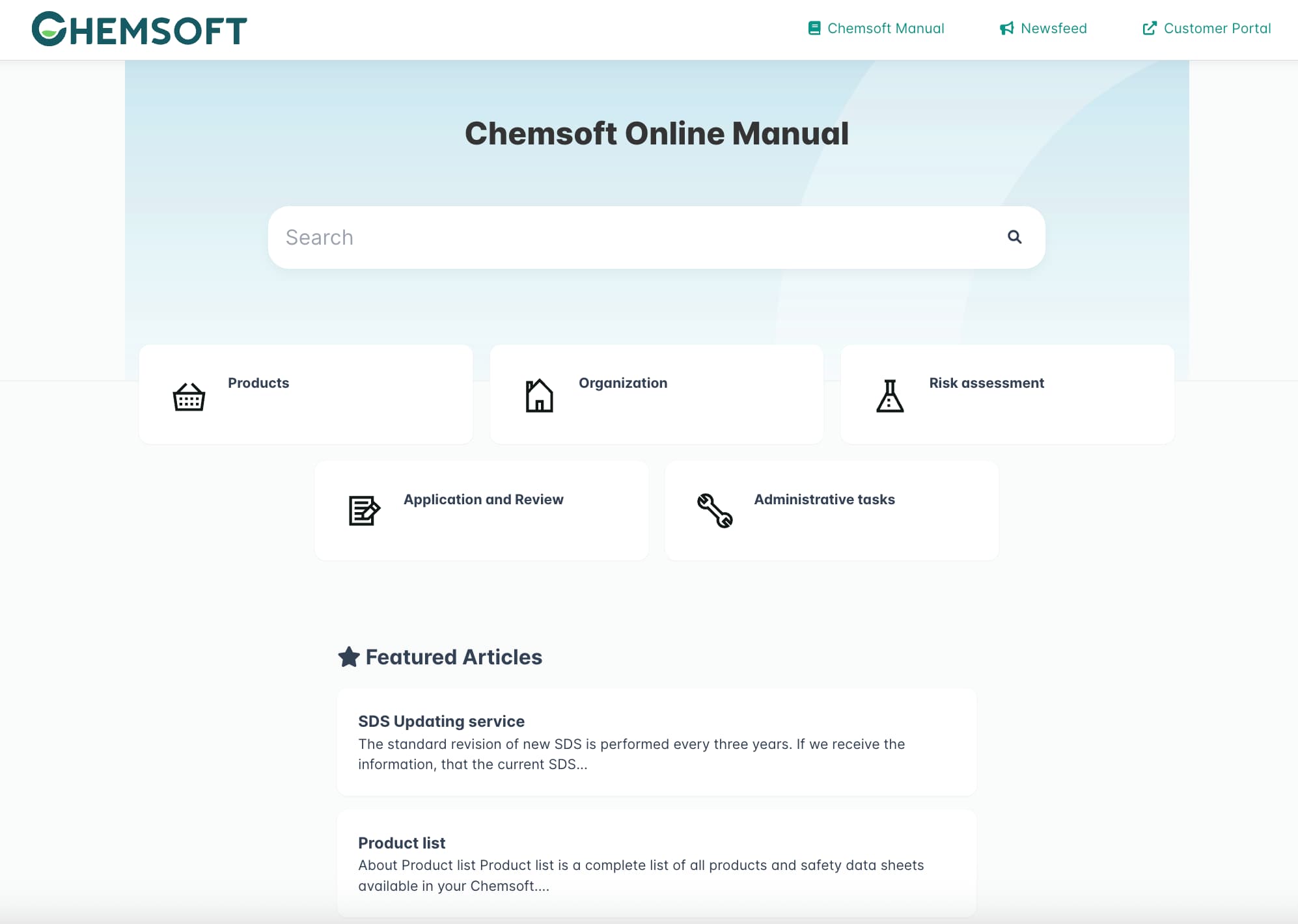 Chemsoft knowledge base