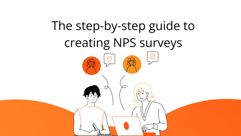 How to create NPS survey two cartoon discussing