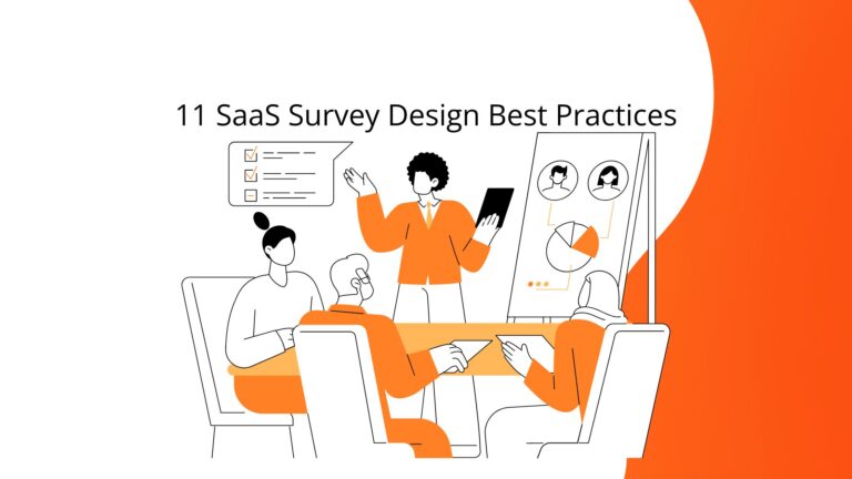 cartoon of people sittting down talking about survey design practices