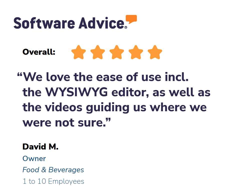 Software Advice review